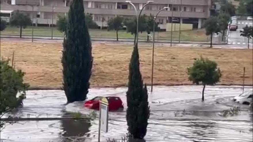 Nubifragio A Roma Ecco L Impressionante Allagamento Di Una Strada Alla