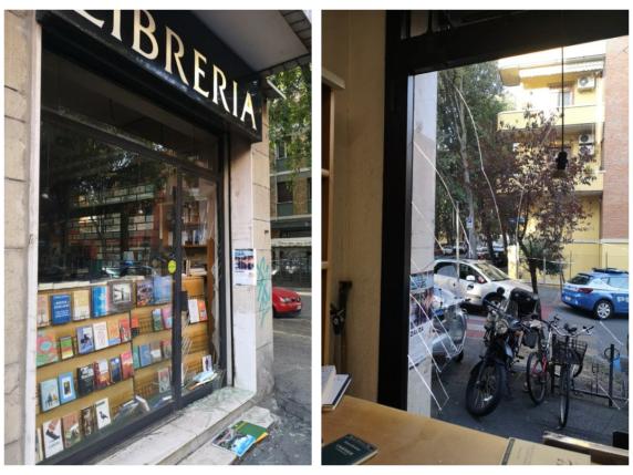 Bologna Furto Con Spaccata Alla Libreria Ulisse Vetrina Distrutta