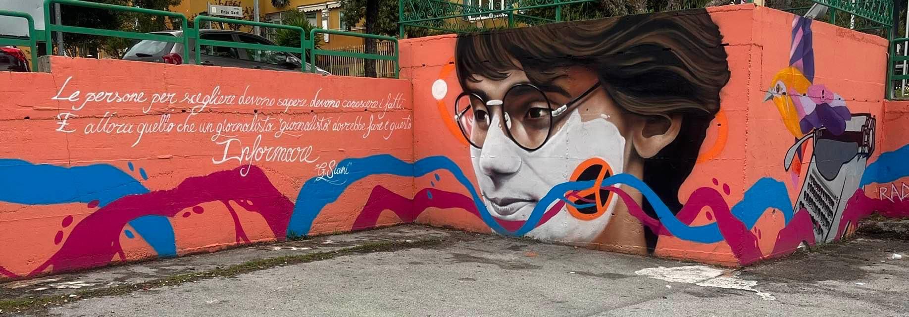 A Salerno Un Murale Dedicato A Giancarlo Siani Corriere It