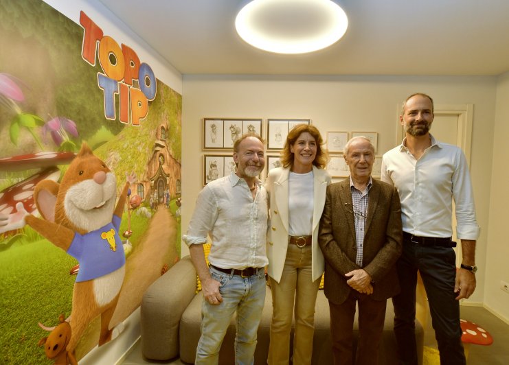 Nel nuovo studio di Bruno Bozzetto in centro a Bergamo