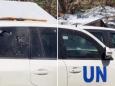 Il video del veicolo delle Nazioni Unite colpito durante un attacco a Rafah: finestrini crivellati di colpi d'arma da fuoco
