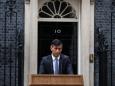 Britain's Prime Minister Rishi Sunak stands at a lecturn as he delivers a speech to announce July 4 as the date of the UK's next general election, at 10 Downing Street in central London, on May 22, 2024. UK Prime Minister Rishi Sunak on Wednesday set a general election date for July 4, ending months of speculation about when he would go to the country. The vote -- the third since the Brexit referendum in 2016 and the first in July since 1945 -- comes as Sunak seeks to capitalise on better economic data to woo voters hit by cost-of-living rises. (Photo by HENRY NICHOLLS / AFP)