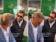 George Clooney e Adam Sandler sul treno per Fossano. I due divi in Piemonte per girare un film