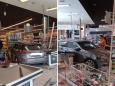 Incidente a Parabiago, 90enne sfonda con l'auto le vetrine di un supermercato: travolge casse e scaffali. Paura, nessun ferito