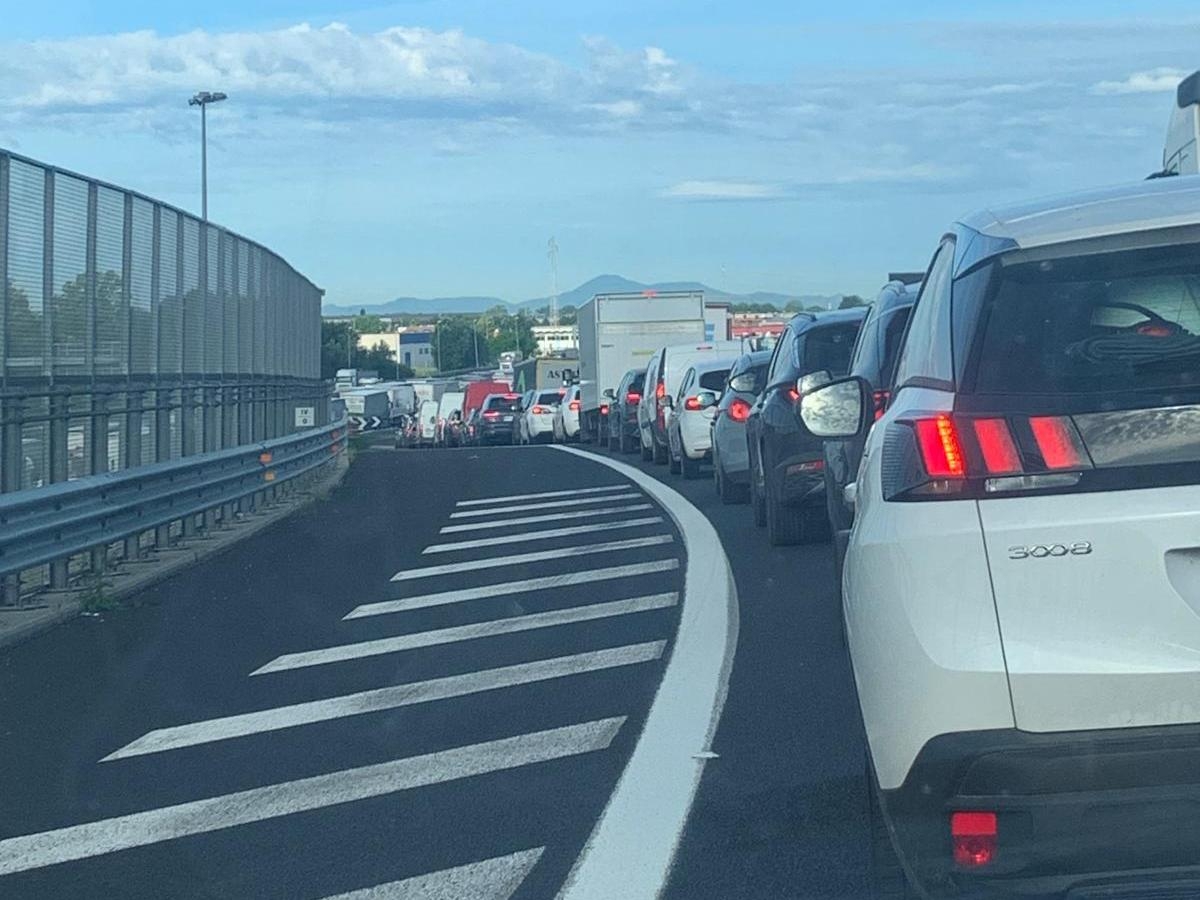 Incidente sull'A1: coda di 9 chilometri tra Colleferro e la diramazione Roma Sud