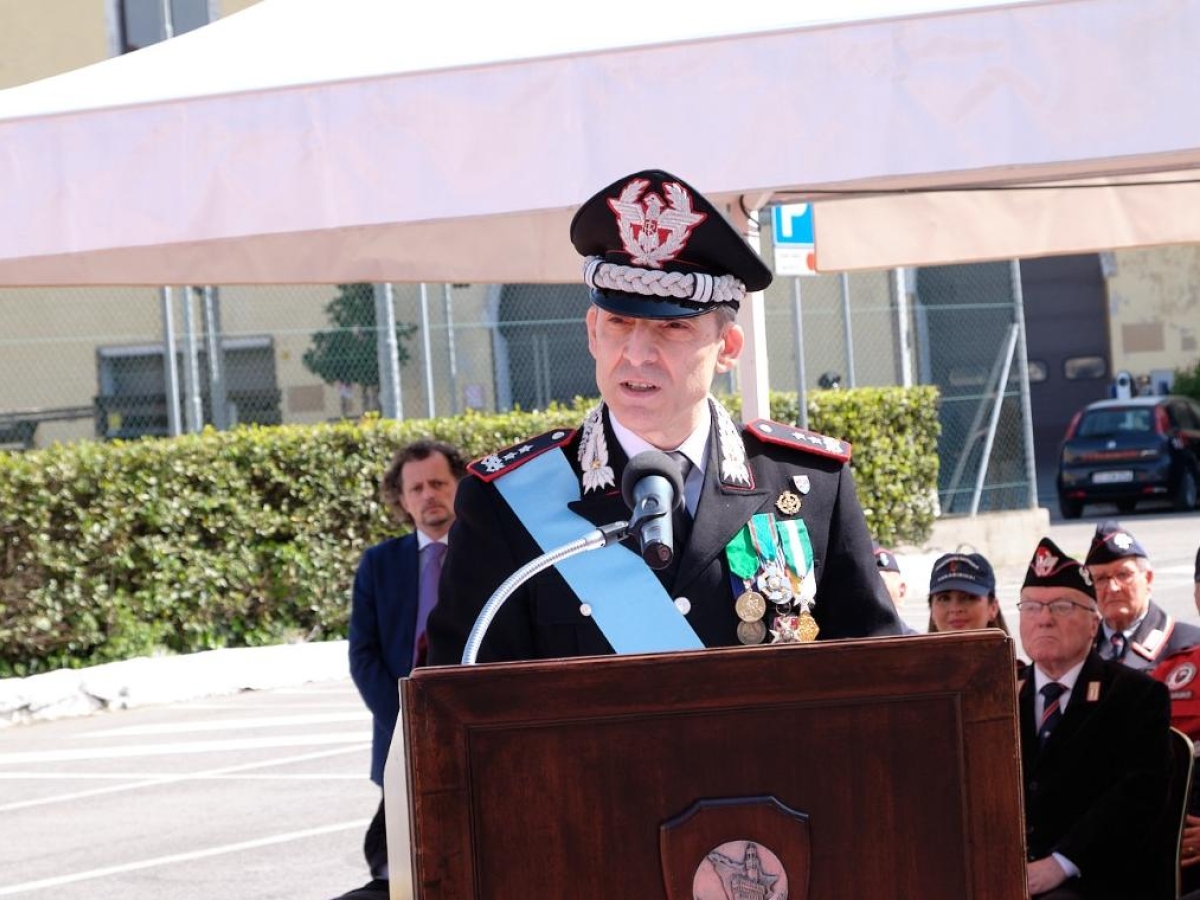 Firenze, il saluto del comandante della Legione Carabinieri Toscana: «Grazie a tutti i militari per il loro impegno»