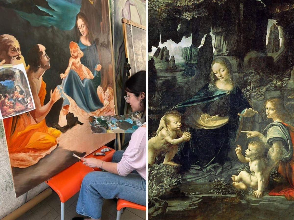 Vergine delle Rocce di Leonardo, la «versione originale» dei liceali di Brera: ecco i personaggi omessi dal genio