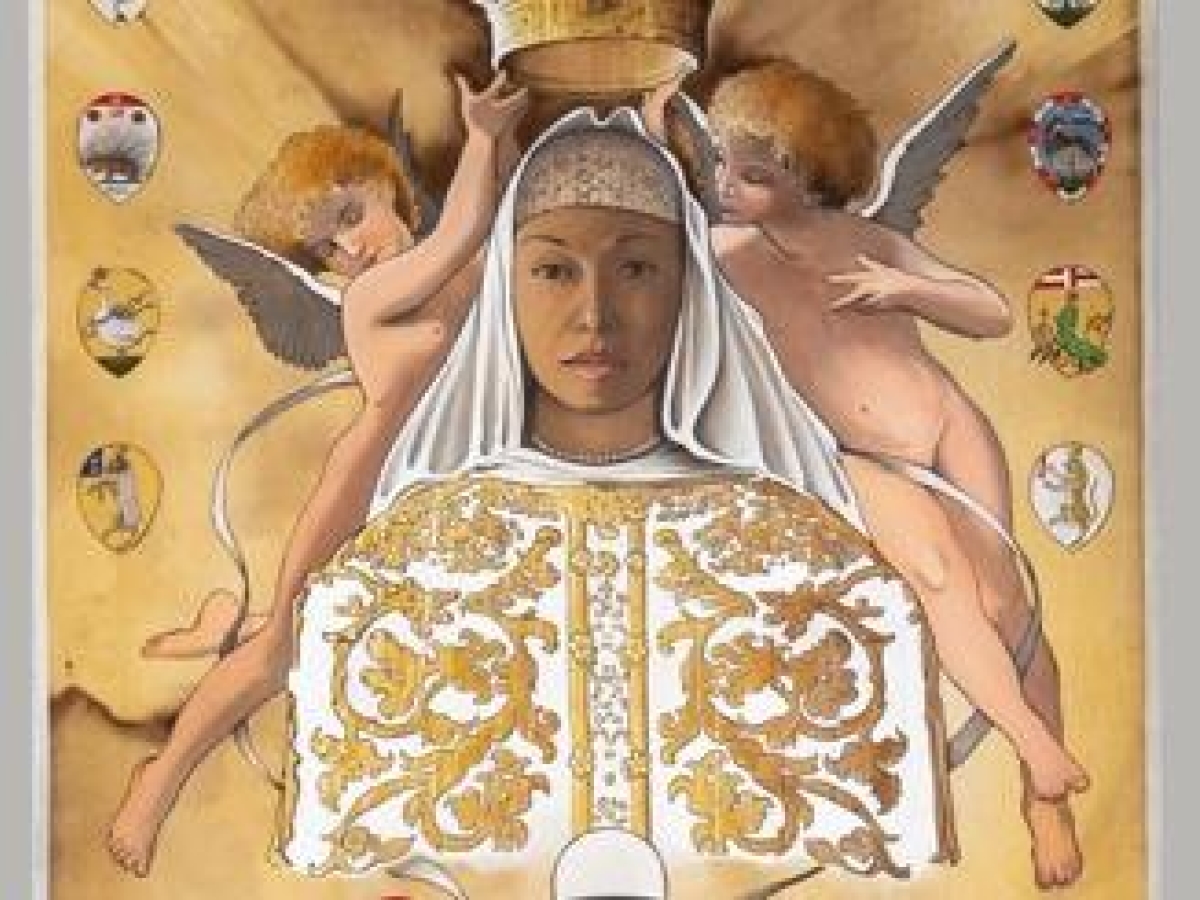 Palio di Siena, svelato il Drappellone di Riccardo Manganelli