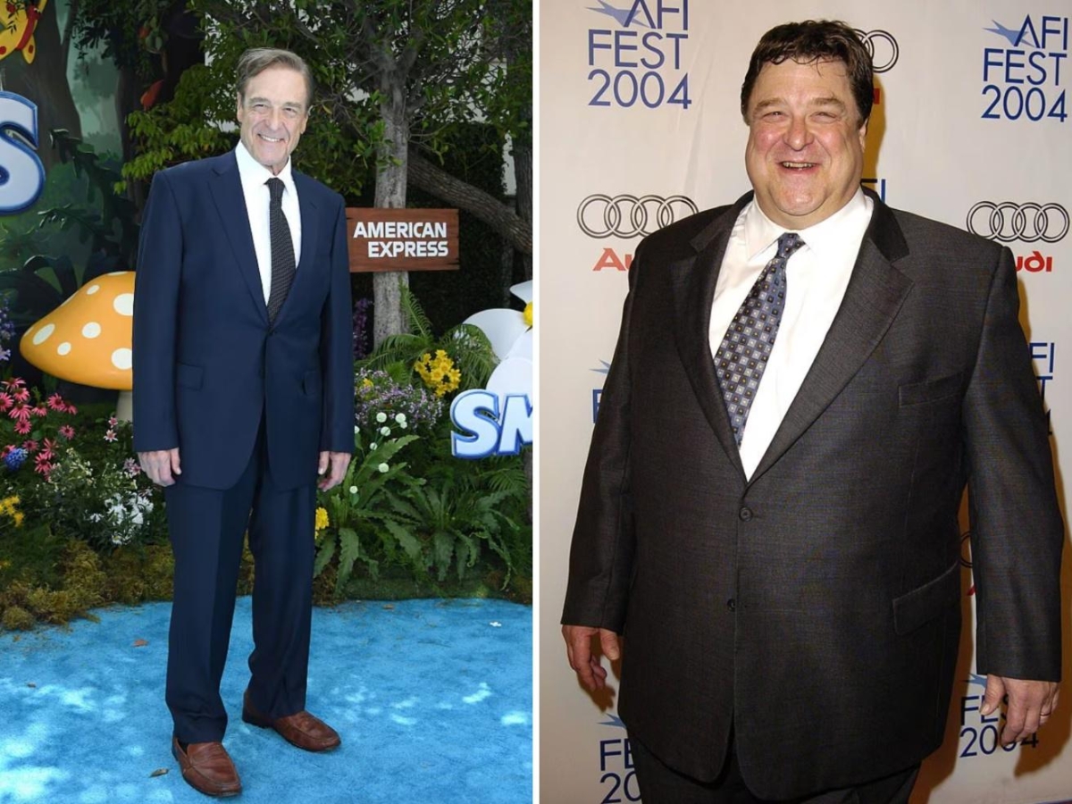 John Goodman mostra la sua nuova linea (ha perso oltre 90 chili negli ultimi anni) alla première del film "I Puffi"