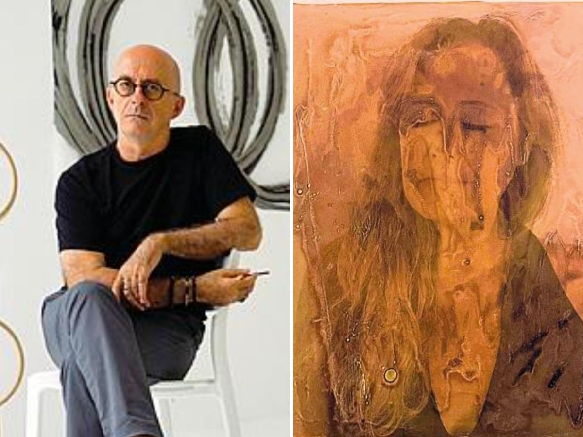 Sangue per i ritratti di Pietro Costa: «Un prelievo, tre provette e il quadro diventa eterno»