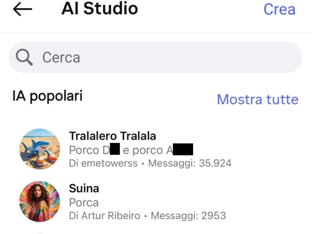 Attenzione su Instagram AI Studio: i chatbot creati dagli utenti contengono linguaggio offensivo e inappropriato