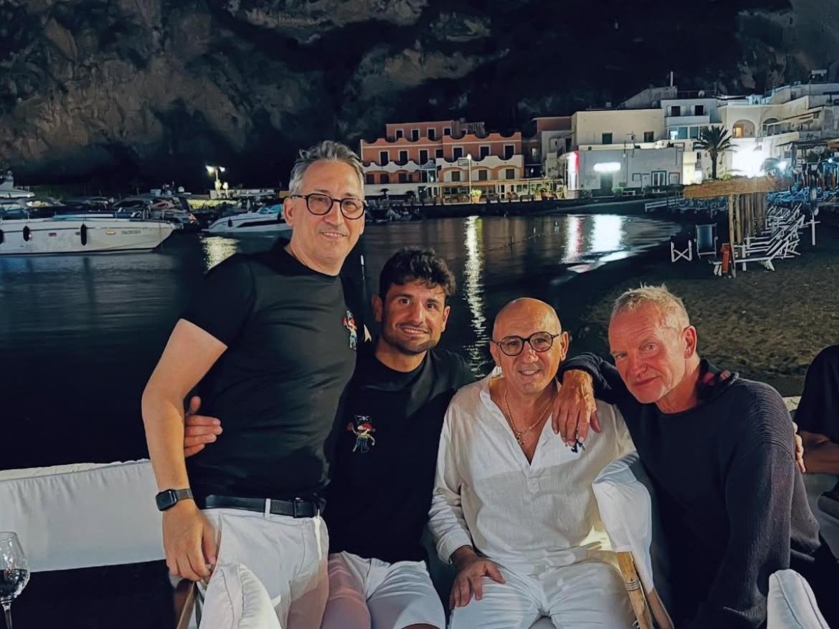 Sting, tappa a Ischia e cena a Sant'Angelo