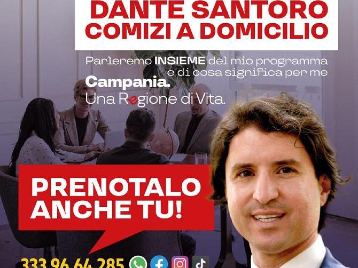 Santoro (Lega): «I miei 100 comizi a domicilio. Stop alle prenotazioni, ho l'agenda piena»