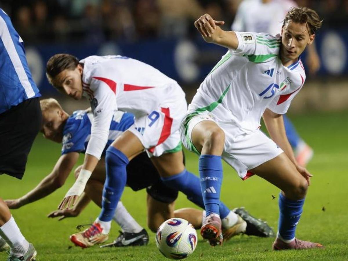Estonia Italia, grande gol di Pio Esposito, poi la papera di Donnarumma | Diretta 1 3 