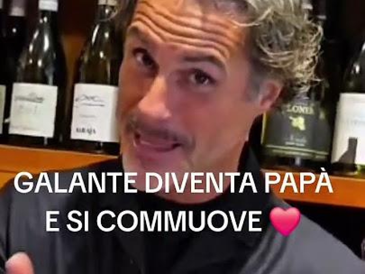L'ex calciatore Fabio Galante diventa papà e si commuove nella video-dedica