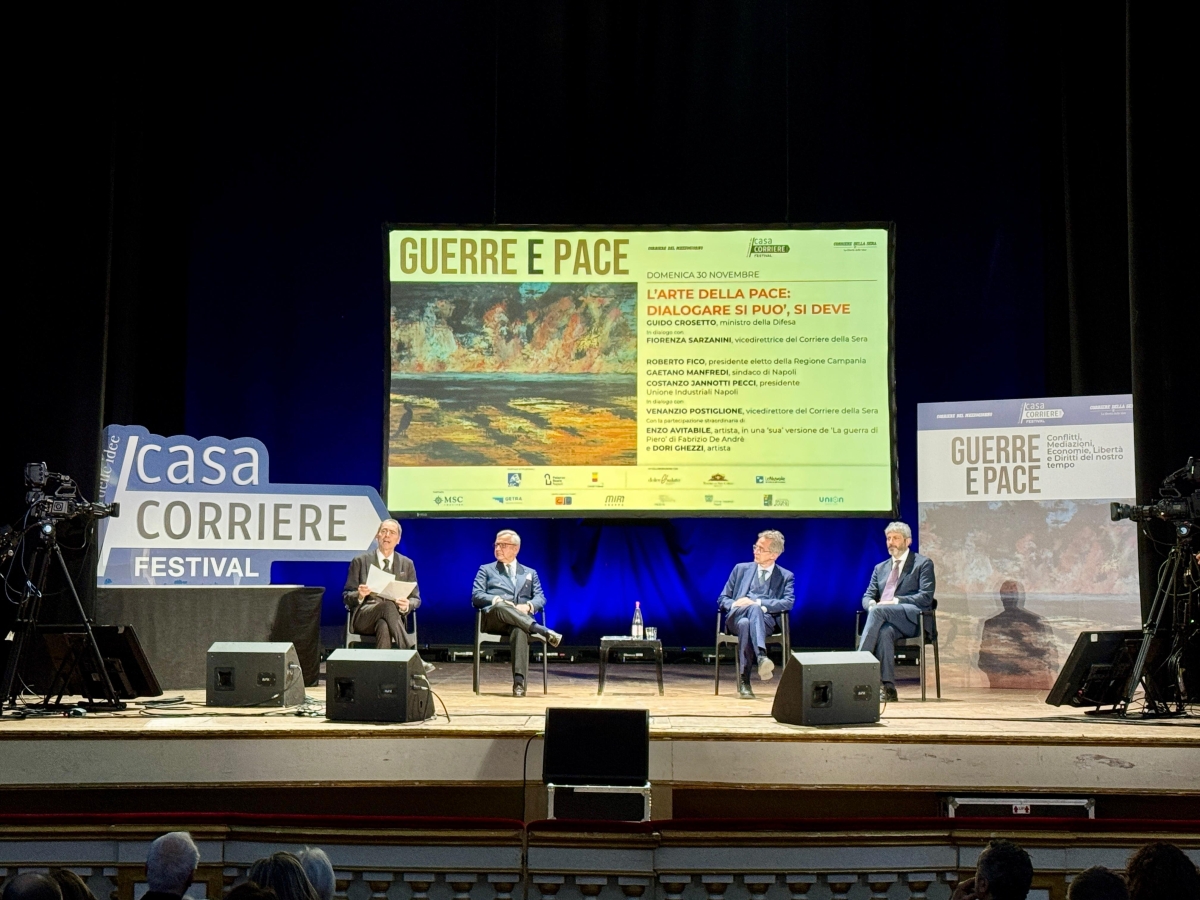 CasaCorriere 2025, ultima giornata. Crosetto condanna il blitz a La Stampa: «Il fascismo dava lezioni ai giornalisti». E sulla leva: «Avremo un modello italiano». Fico: primo obiettivo è una migliore sanità | La diretta