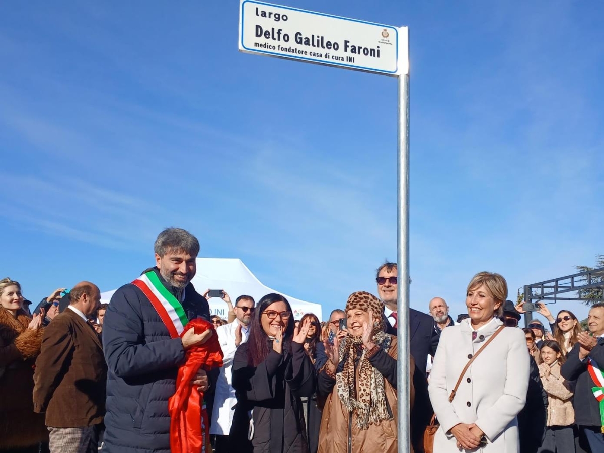 Grottaferrata, inaugurato «Largo Delfo Galileo Faroni»: omaggio al fondatore del Gruppo Ini