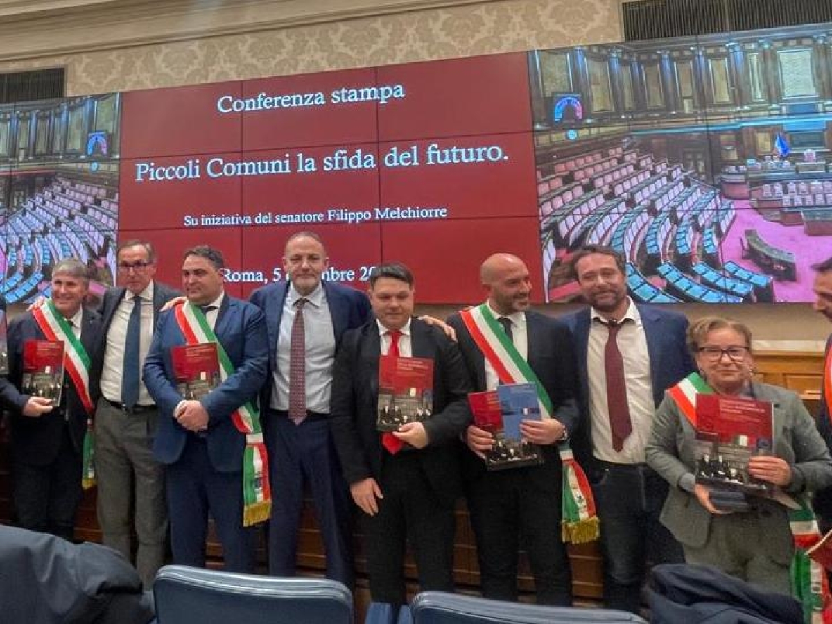 I piccoli Comuni di «Pinuccio» sbarcano in Senato. Melchiorre: «Sono l'orgoglio dell'Italia, vanno difesi»