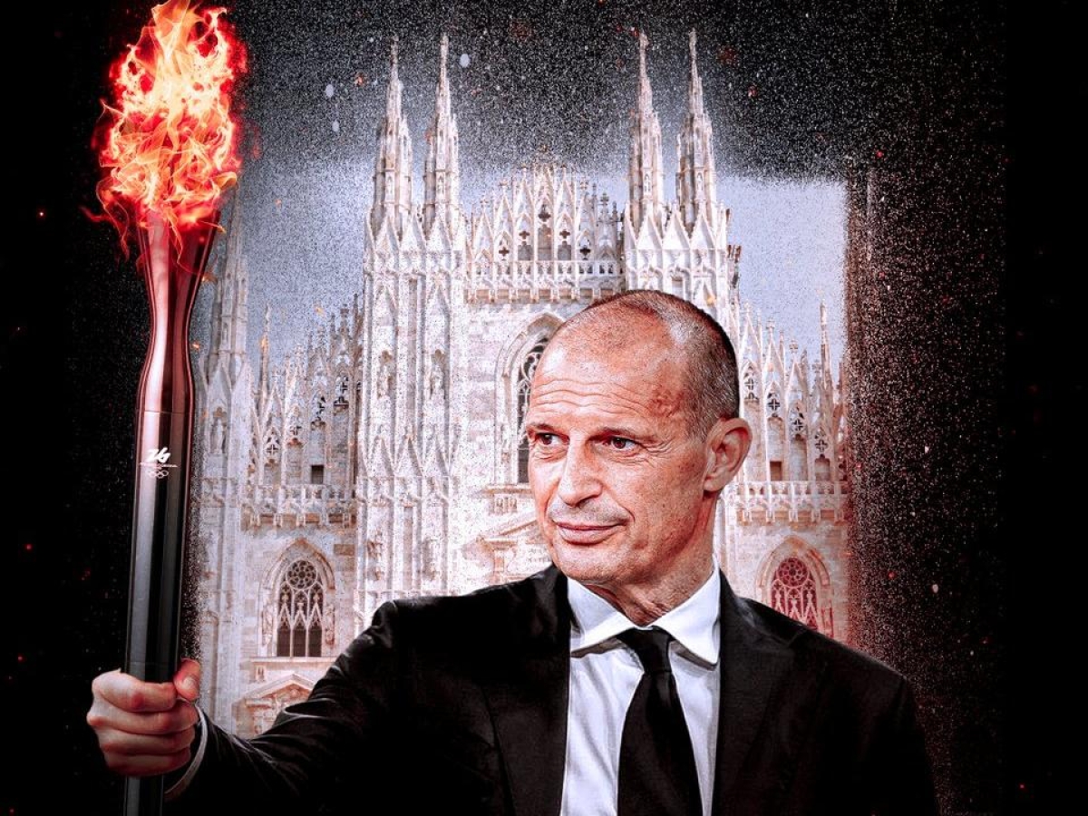 Massimiliano Allegri tra i tedofori che porteranno la Fiamma olimpica di Milano Cortina 2026