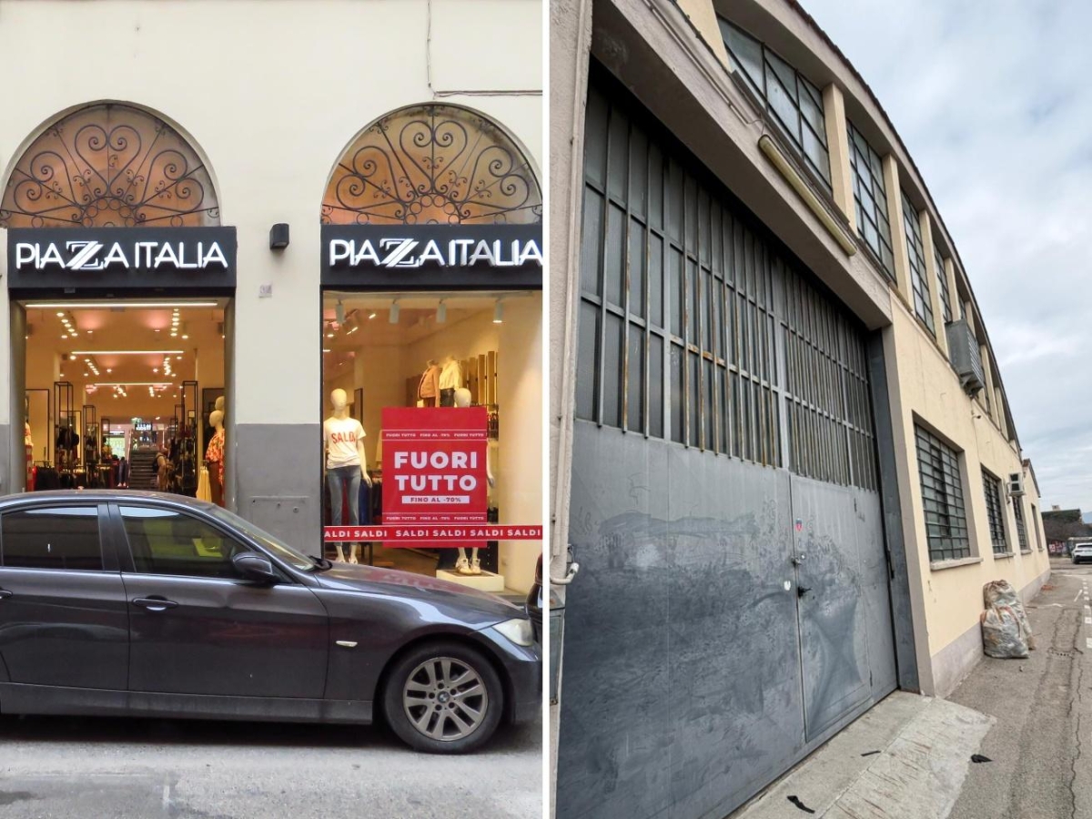 Prato, la fabbrica cinese che lavora per «Piazza Italia» spranga i cancelli ma non si ferma