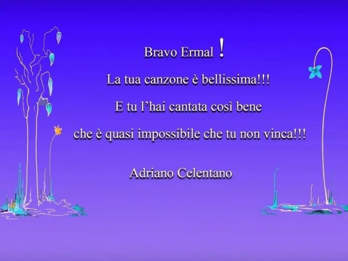 Adriano Celentano, la sua nomination per Sanremo va a Ermal Meta: «Canzone bellissima, impossibile che tu non vinca!!!»
