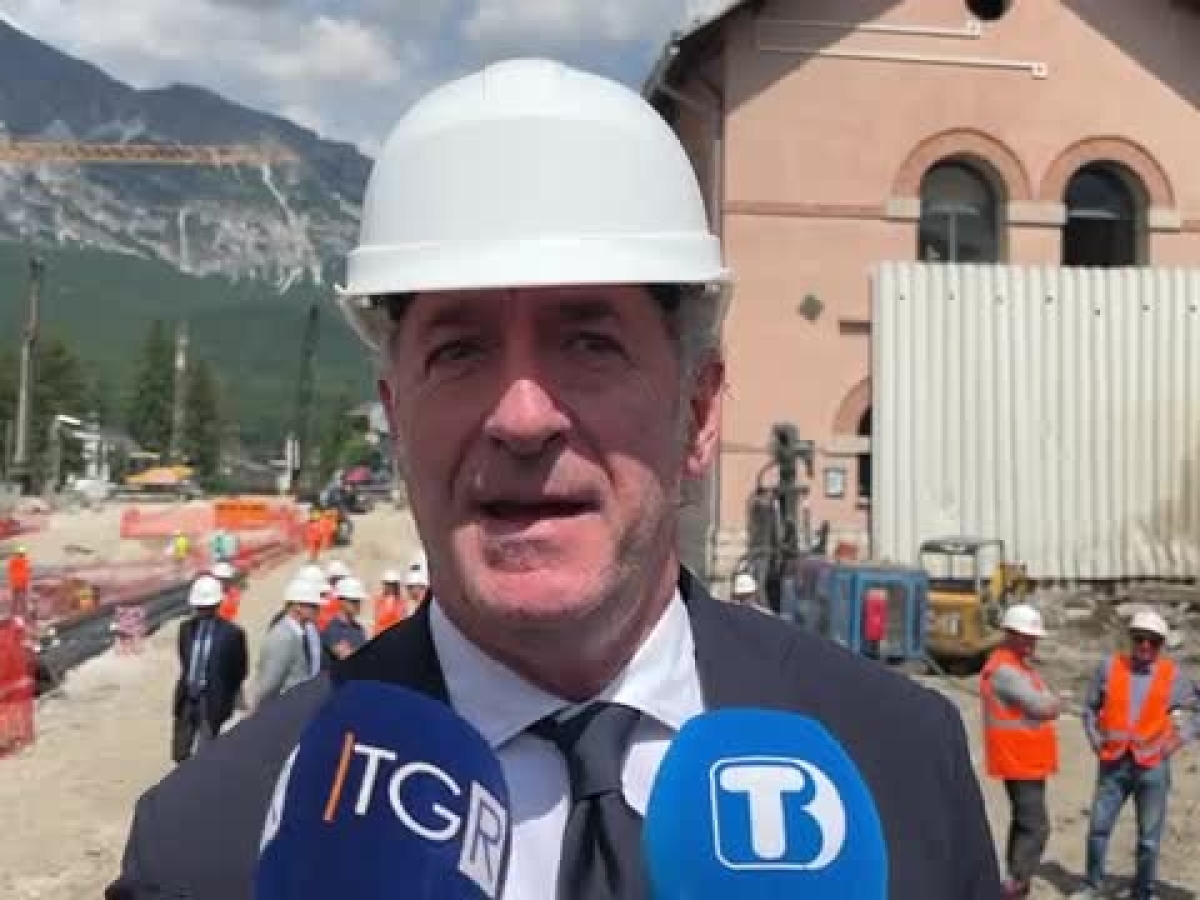Olimpiadi Cortina, Zaia visita il cantiere che riqualifica l'ex stazione - Main Image