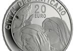 La moneta da venti euro in argento,   contro il pettegolezzo, emessa dallo Stato Pontificio