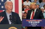 Da sinistra Joe Biden e Donald Trump, gli ultimi due presidenti americani. Ora Donald sfida Kamala Harris per le presidenziali 2024