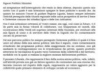 La memoria difensiva di Toti: ecco il testo integrale