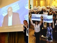 Guido Crosetto, prima apparizione pubblica dopo le dimissioni dall'ospedale: «Finito questo incontro, toglierò giacca e camicia e tornerò a riposare»