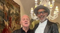 Anthony Hopkins a Firenze con Jeff Goldblum