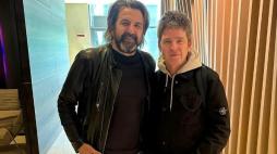 Noel Gallagher, a Milano per il derby, ha ricevuto la visita del suo grande amico Omar Pedrini