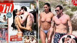 Melissa Satta e Carlo Gussalli Beretta non si nascondono più, baci infuocati in spiaggia e presentazione in famiglia (ma lei sostiene di essere single)