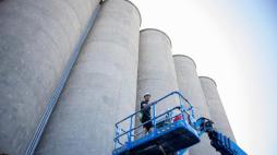 Il porto di Bari si rifà il look: su 16 silos iniziano i lavori dello street artist Guido van Helten