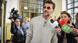 Fabrizio Corona arriva in tribunale, Milano 11 Aprile 2024 ANSA/MATTEO CORNER