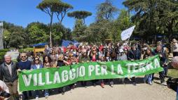la manifestazione per la Terra a villa borghese - Roma - ambiente