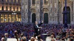 Chailly dirige la Filarmonica in piazza Duomo con un programma tutto dedicato al cinema