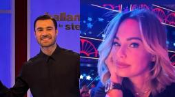 Sonia Bruganelli e Angelo Madonia, mano nella mano al party pre nozze di Simona Ventura e Giovanni Terzi