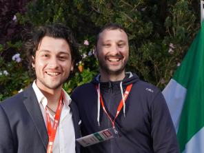 Il volto sorridente di Alex Mina e Maurizio Ghisolfi, Cto e co-founder di Profiter