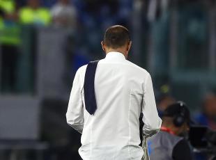 JuventusÕ coach Massimiliano Allegri leaves the pitch after his red card during the Italian Cup (Coppa Italia) final soccer match between Atalanta BC and Juventus FC at the Olimpico stadium in Rome, Italy, 15 May 2024. ANSA/ANGELO CARCONI