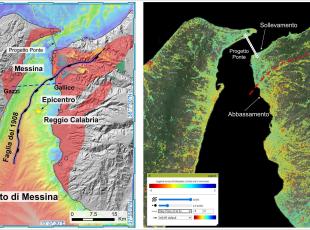 Stretto di Messina: la faglia del terremoto del 1908 è attiva con spostamenti misurabili con i satelliti