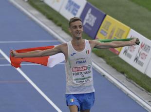 Italy’s Francesco Fortunato competes 20km Race Walk Men’s during the 26th edition of Rome 2024 European Athletics Championships at the Olympic Stadium in Rome, Italy - Saturday, June 8, 2024 - Sport, Athletics (Photo by Fabrizio Corradetti/LaPresse)