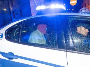 Giandavide De Pau condotto in carcere dopo il fermo in Questura (foto Barsoum/Lapresse)