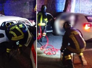Incidente a Fiano Romano: auto si schianta contro un albero, feriti cinque ragazzi, 4 sono gravi