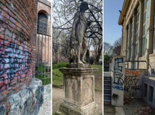Milano, la mappa dei graffiti: frasi oscene sulla basilica di San Lorenzo e diluvio di vernice sulla palazzina Liberty