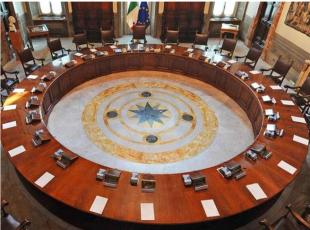 La sede del Consiglio del Csm a Palazzo dei Marescialli a Roma
