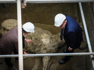 A Pompei emerge un sacello depredato. Sangiuliano: a Civita Giuliana gli scavi della legalità