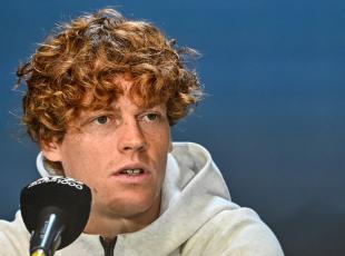MONTREAL, CANADA - AUGUST 05: Jannik Sinner of Italy addresses the media ahead of the ATP Masters 1000 National Bank Open at Stade IGA on August 5, 2024 in Montreal, Canada.   Minas Panagiotakis/Getty Images/AFP (Photo by Minas Panagiotakis / GETTY IMAGES NORTH AMERICA / Getty Images via AFP)