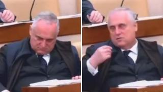 Lotito si addormenta durante l'audizione in Senato sulla riforma della Serie A: De Laurentiis lo sveglia ma lui nega