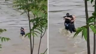 Il video dei tre giovani travolti dalla piena del fiume Natisone: l'abbraccio prima di essere trascinati via dall'acqua